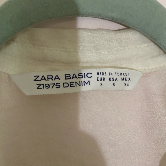 ZARA white linen top - Picture 2 of 4